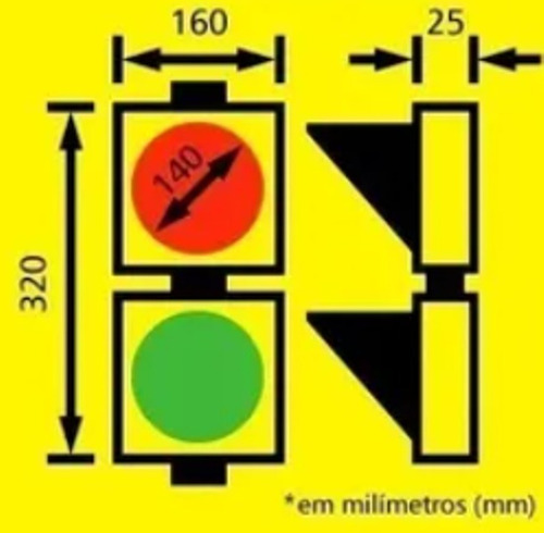 Semaforo Incotel Verde Vermelho Bivolt Automático
