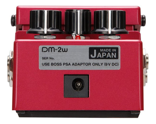Pedal De Efeito Boss Waza Craft Delay Dm 2w Para Guitarra Bordô