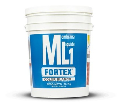 Membrana Liquida Techo Fortex Ml1 Calidad 26 Kg Blanco Tuyu