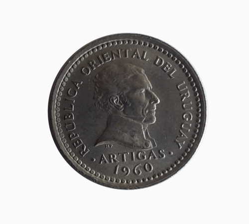 Moneda Uruguay 1960 25 Céntimos