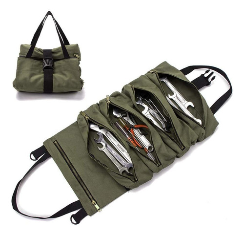Super Roll Tool Roll,multi-purpose Roll Up Tool Bag, Wrench