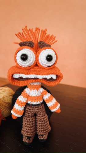 Ansiedad Tejida A Crochet Amigurrumi (intensamente 2)