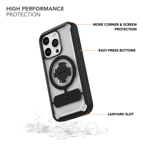 Capa Rokform Crystal Series Magnetic Clear Para iPhone 15 Pr