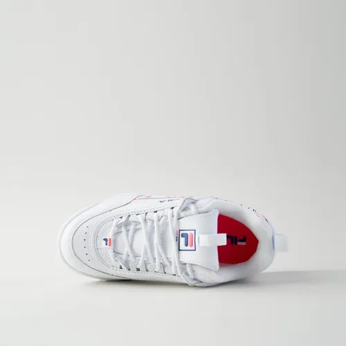 Tenis Fila Disruptor Ii Blanco Flores De Preescolar