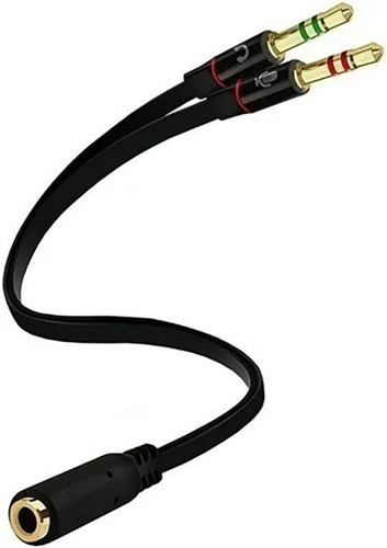 Imagen 1 de 4 de Cable Divisor 1 A 2 Plug 3.5 Splitter Microfono Audifono