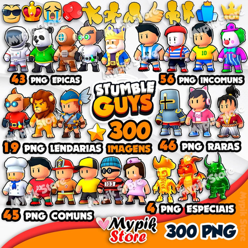 Kit Cliparts Imagenes Png De Stumble Guys