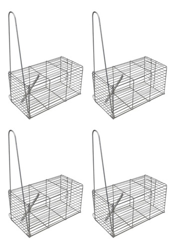 Jaula Trampera Para Ratas X4 Unidades 