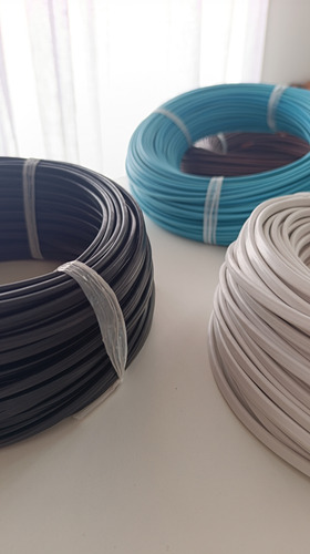 Cable Vaina Chata 2x0,75 Normalizado Iram 50 Mts Conducable Blanco