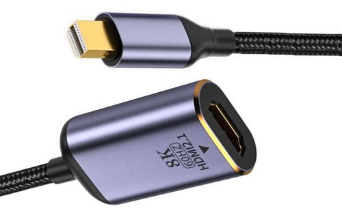 Cablecc Mini Displayport 1.4 Fuente A Hdmi 2.0 Pantalla 8k 6