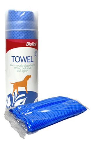 Toalla Super Absorbente Bioline Mascotas Perros Y Gatos