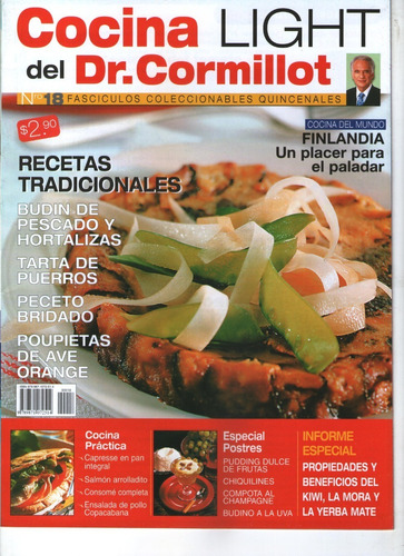 Revista Dr. Cormillot Cocina Light Pack X3  2006 N°16-17-18