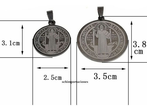 Nueva Medallon De San Benito ++ Consagrado ++ Acero