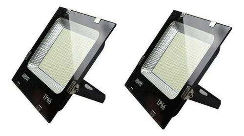 X2 Foco 400w Reflector Led  Luz Exterior Canchas Ip66 