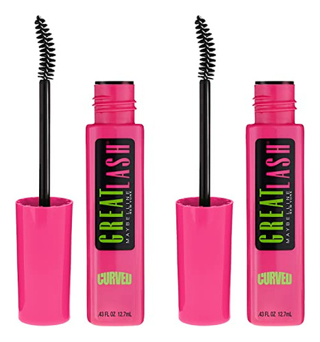 Pincel Curvo Rímel Maybelline New York Great Lash 25 Ml X2