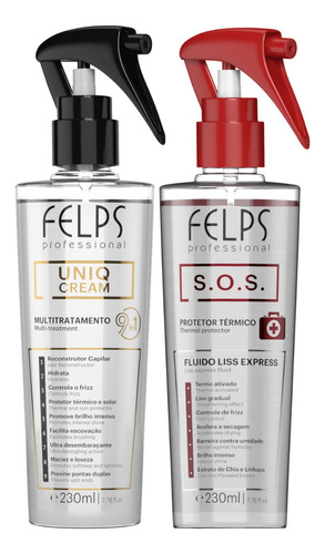 Felps Kit Uniq Cream + Sos Liss Express 230ml 