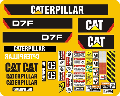 Calcomanías Para D7f Opción 3 Caterpillar