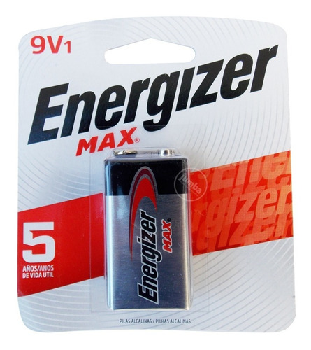 Pila Alcalina Energizer Max 9v Bateria 9v1 Potencia Duradera