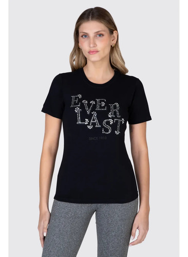 Polera Mujer Everlast M/c Font                    