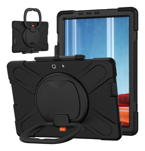 Funda Resistente Con Rotación De 360 Grados Para Microsoft Surface Pro X 2019, Funda Con Soporte De 13 Pulgadas Con Mango Y Agarre
