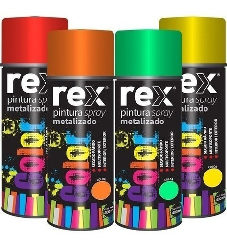 Pintura En Spray Aerosol Bronce Metálico 400ml Rex60021 *ub*