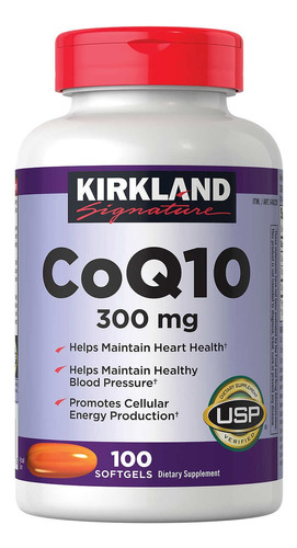 Coenzima Coq10 Kirkland 300 Mg 100 Tomas Importado Usa