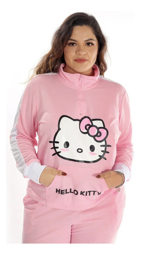 Pants Mujer Conjunto Hello Kitty Pantalón Y Sudadera Pijama