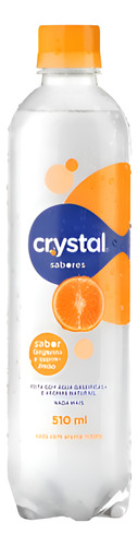 Água Saborizada Com Gás Tangerina Crystal 510ml X 12 Un