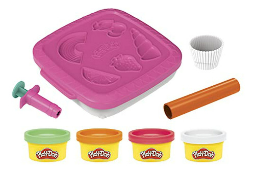 Play-doh Create N Go Cupcakes Playset, Juego Con Contenedor 