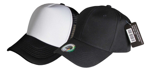 Paquete 2 Gorras Hombre Ajustable Con Snapback Negra