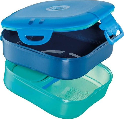 Contenedor Maped Picnik Concept Kid 3 En 1 Infantil Azul Vde