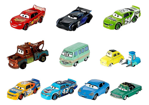 Disney Pixar Cars - Mini Corredores Fundidos A Presión, Paqu