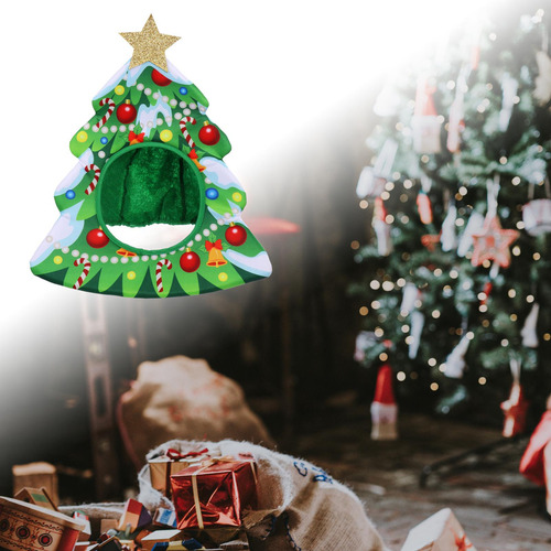 Santa Sombrero Tela No Tejida Props Decoración 44cmx38cm