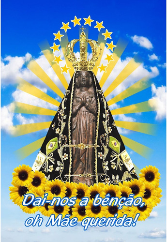 Bandeira Nossa Senhora Aparecida () 100x145cm | Parcelamento sem juros Bandeira Nossa Senhora Aparecida () 100x145cm | Parcelamento sem juros