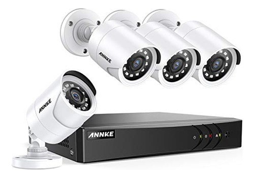 Sistema De Cámara De Seguridad Annke Grabador De Dvr 1080p Y