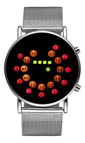Pantalla De Tiempo Binaria Minilujia Cool Watch Led A Prueba