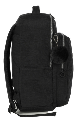 Mochila Bolsa Feminina De Costas Escolar Up4you Cor Preto