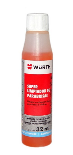 Limpiador De Parabrisas, Cristales O Vidrios 32ml Wurth