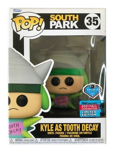 Funko Pop Kyle As Tooth Decay #35 - South Park Caja 10/10