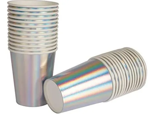 Vasos De Papel Desechables Para Fiestas Geeklife Rainbow Sil