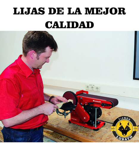 Imagen 4 de 10 de Lija De Disco Madera Repuesto Para Tc-us 400 Einhell Kwb
