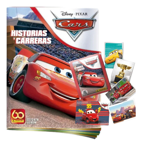 Álbum Cars Historias De Carreras + 50 Sobres De Laminas 