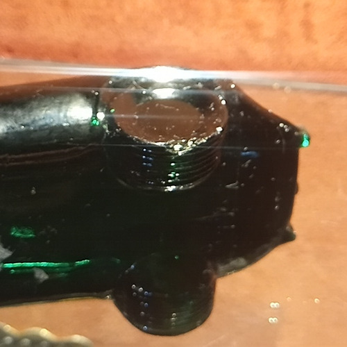 Antiguo Perfumero Autito De Vidrio Auto Avon Botella C Forma (Usado)