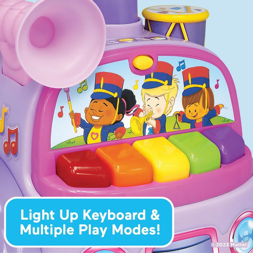 Carrito Montable Fisher-price Little People Rosa Con Sonidos