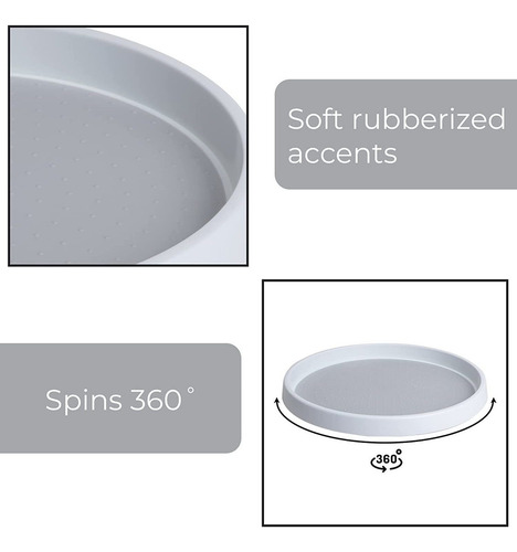 C Tocadiscos Lazy Susan Organizador Giratorio De Gabinete