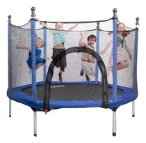 Comprar Trampolín Brincolín Tumbling Niños Infantil Red De Seguridad Lona De Salto Azul Cobertor De Resortes Azul
