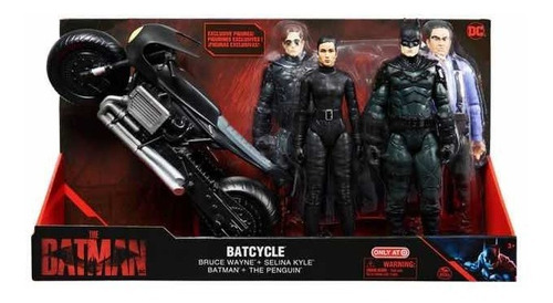 Batman Batcycle Pack Con 4 Figuras