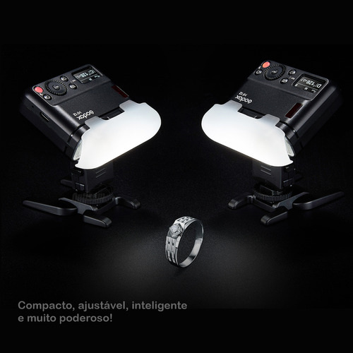 Flash Macro Duplo Godox Mf12 Para Câmera Sony + Rádio X2t