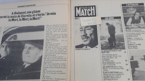 Revista Antigua * Paris Match * N° 1690 Falta 1 Hoja (Usado)
