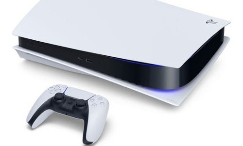 Sony PlayStation 5 825GB Digital Edition color blanco y negro