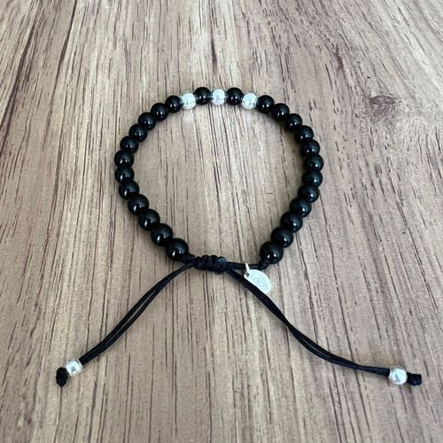 Imagen 4 de 9 de Pulsera Onix Ó Ojo De Tigre Con Plata 925 Ajustable Hombre
